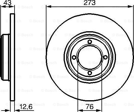 BOSCH 0 986 478 091 - Гальмівний диск autozip.com.ua