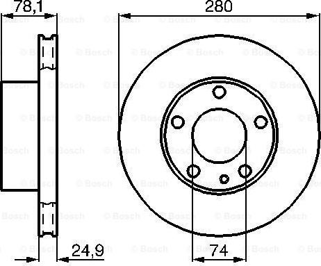 Optimal BS-7564 - Гальмівний диск autozip.com.ua