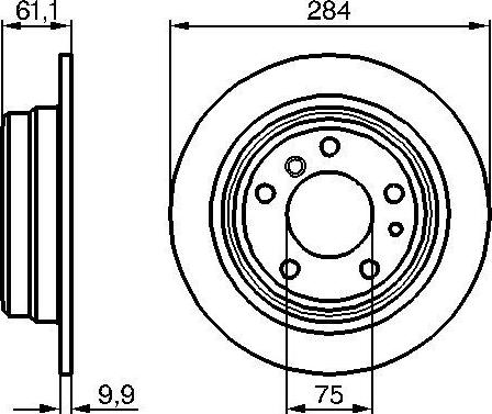 BOSCH 0 986 478 044 - Гальмівний диск autozip.com.ua