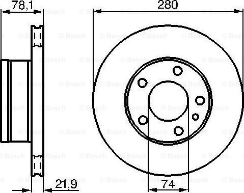 DriveTec DM2197 - Гальмівний диск autozip.com.ua