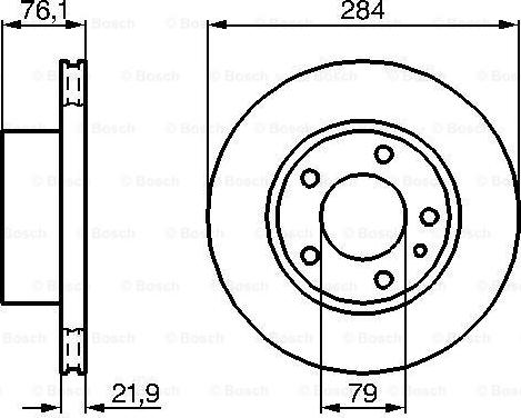 BOSCH 0 986 478 043 - Гальмівний диск autozip.com.ua