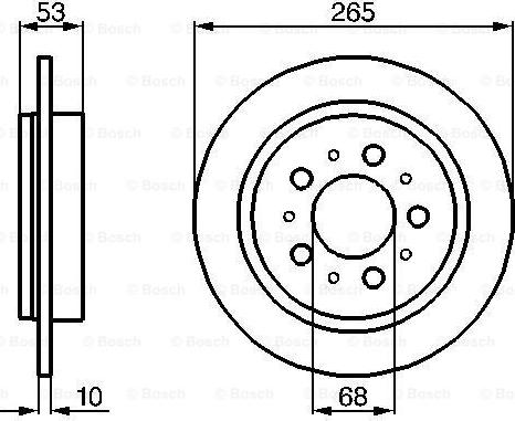 BOSCH 0 986 478 042 - Гальмівний диск autozip.com.ua