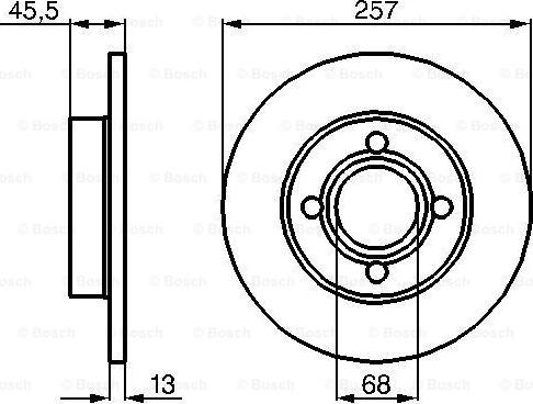 BOSCH 0 986 478 016 - Гальмівний диск autozip.com.ua