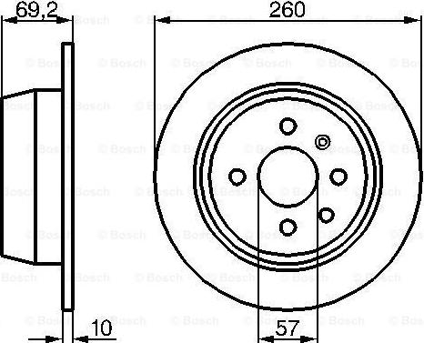 BOSCH 0 986 478 086 - Гальмівний диск autozip.com.ua