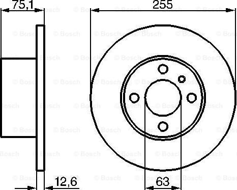 BOSCH 0 986 478 032 - Гальмівний диск autozip.com.ua