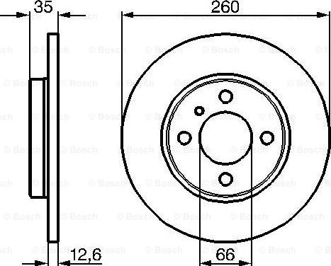 BOSCH 0 986 478 029 - Гальмівний диск autozip.com.ua