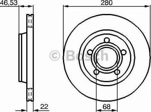 BOSCH 0 986 478 022 - Гальмівний диск autozip.com.ua