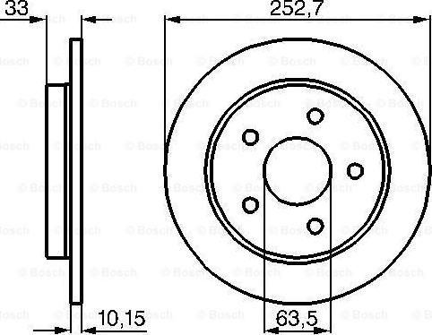 BOSCH 0 986 478 196 - Гальмівний диск autozip.com.ua