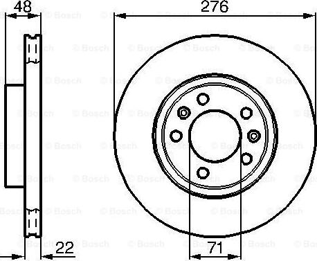 BOSCH 0 986 478 140 - Гальмівний диск autozip.com.ua