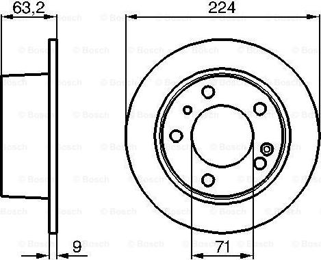 BOSCH 0 986 478 141 - Гальмівний диск autozip.com.ua