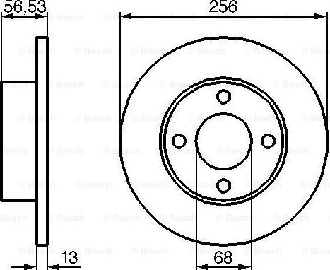 BOSCH 0 986 478 130 - Гальмівний диск autozip.com.ua