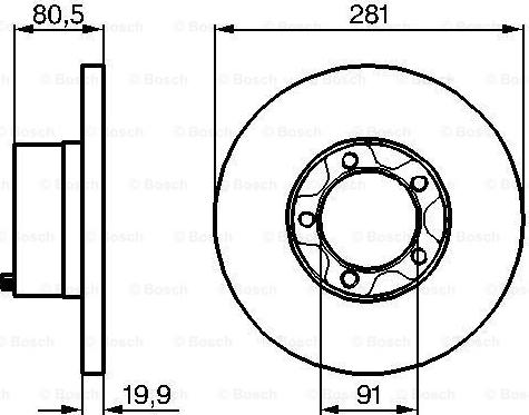 BOSCH 0 986 478 138 - Гальмівний диск autozip.com.ua