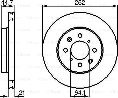 BOSCH 0 986 479 B23 - Гальмівний диск autozip.com.ua