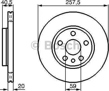 BOSCH 986478896 - Гальмівний диск autozip.com.ua