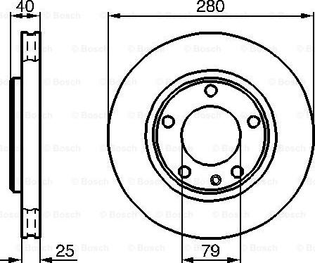 BOSCH 0 986 478 890 - Гальмівний диск autozip.com.ua