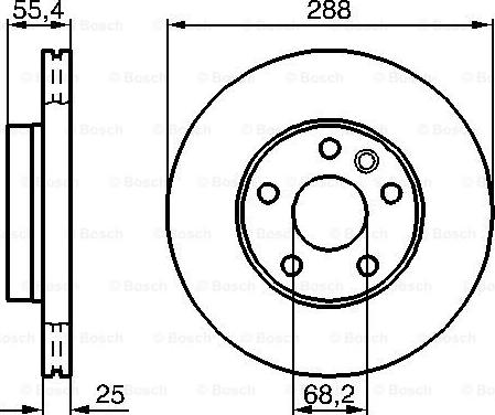 BOSCH 0 986 478 893 - Гальмівний диск autozip.com.ua