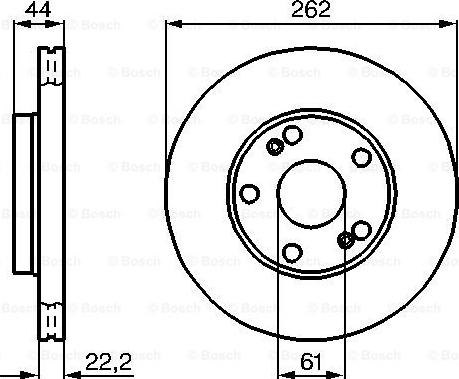 BOSCH 0 986 478 864 - Гальмівний диск autozip.com.ua