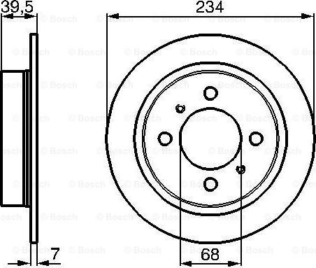 BOSCH 0 986 478 865 - Гальмівний диск autozip.com.ua