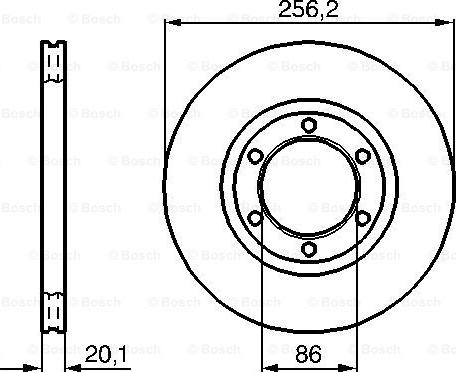 BOSCH 0 986 478 802 - Гальмівний диск autozip.com.ua