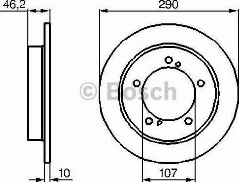 BOSCH 0 986 478 838 - Гальмівний диск autozip.com.ua