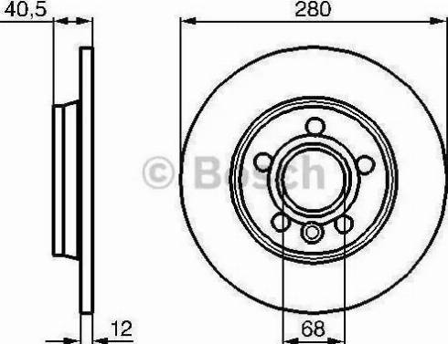 BOSCH 986478871 - Гальмівний диск autozip.com.ua