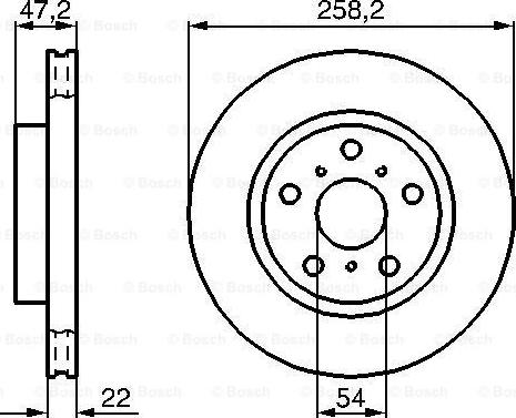 BOSCH 0 986 478 396 - Гальмівний диск autozip.com.ua