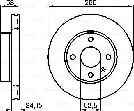 BOSCH 0 986 478 346 - Гальмівний диск autozip.com.ua