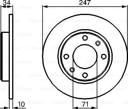 BOSCH 0 986 478 359 - Гальмівний диск autozip.com.ua