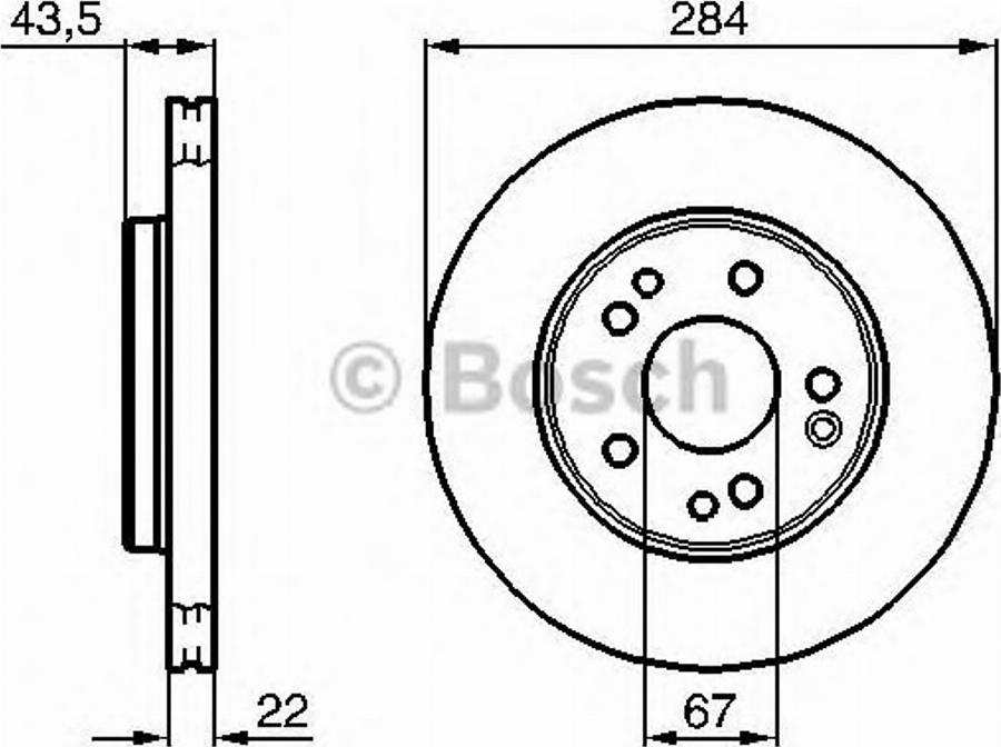 BOSCH 0 986 478 300 - Гальмівний диск autozip.com.ua