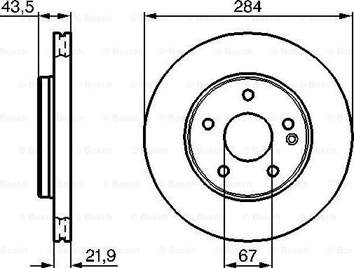 BOSCH 0 986 478 301 - Гальмівний диск autozip.com.ua