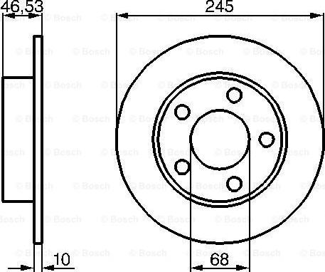 BENDIX 520675 - Гальмівний диск autozip.com.ua