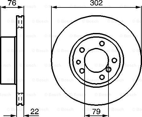 BOSCH 0 986 478 318 - Гальмівний диск autozip.com.ua