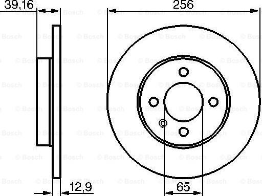 BOSCH 0 986 478 329 - Гальмівний диск autozip.com.ua