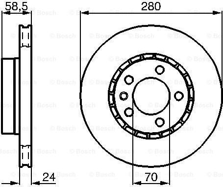 CAR 1815252505V - Гальмівний диск autozip.com.ua