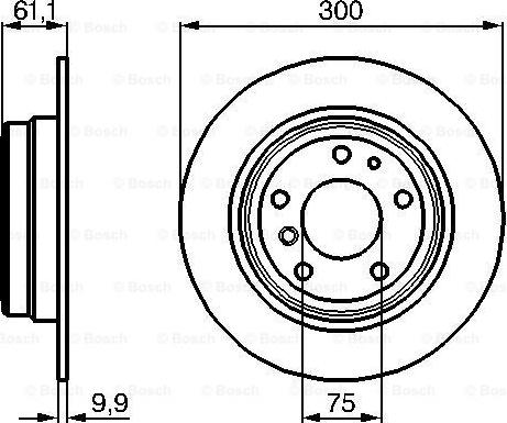 BOSCH 0 986 478 321 - Гальмівний диск autozip.com.ua