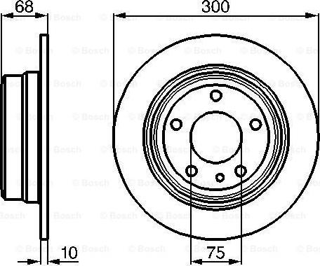 BOSCH 0 986 478 323 - Гальмівний диск autozip.com.ua