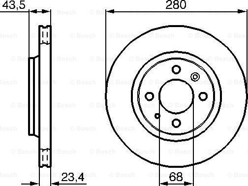 BOSCH 0 986 478 375 - Гальмівний диск autozip.com.ua