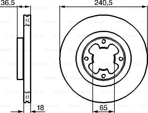 BOSCH 0 986 478 292 - Гальмівний диск autozip.com.ua