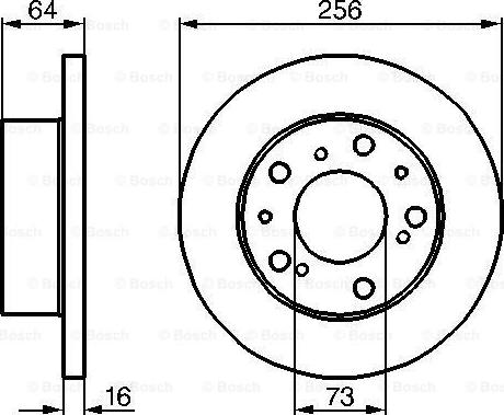 BOSCH 0 986 478 200 - Гальмівний диск autozip.com.ua