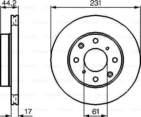 BOSCH 0 986 478 203 - Гальмівний диск autozip.com.ua