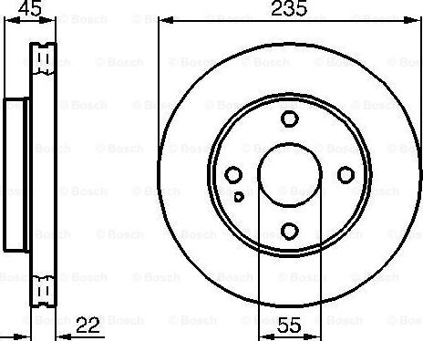 BOSCH 0 986 478 219 - Гальмівний диск autozip.com.ua