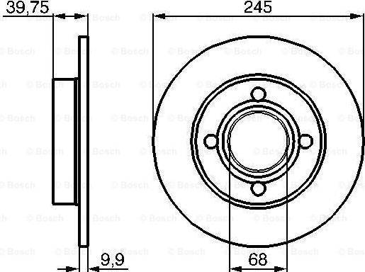 BOSCH 0 986 478 216 - Гальмівний диск autozip.com.ua