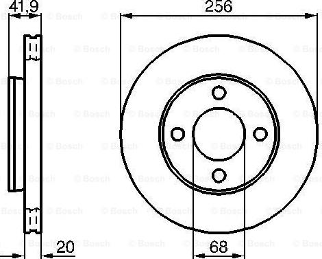 BOSCH 0 986 478 225 - Гальмівний диск autozip.com.ua