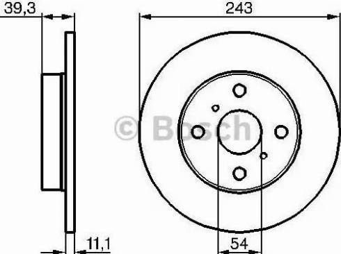 BOSCH 0 986 478 221 - Гальмівний диск autozip.com.ua