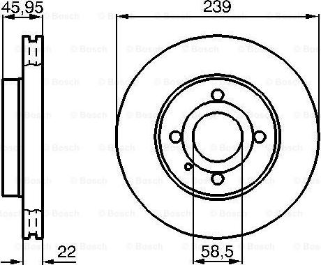 BOSCH 0 986 478 228 - Гальмівний диск autozip.com.ua