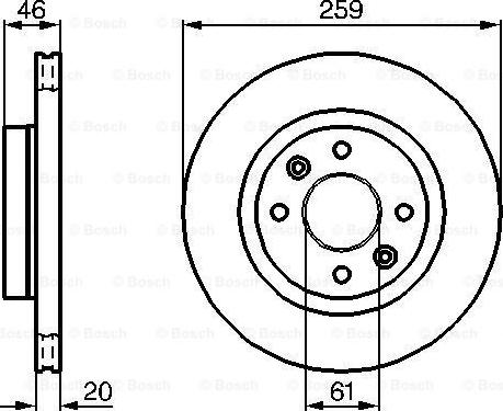 BOSCH 0 986 478 270 - Гальмівний диск autozip.com.ua