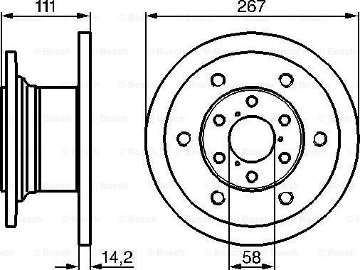 BOSCH 0 986 478 742 - Гальмівний диск autozip.com.ua