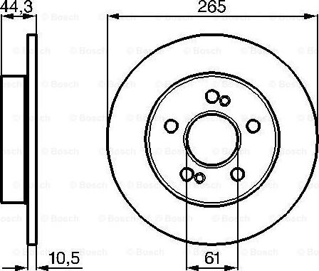 BOSCH 0 986 478 758 - Гальмівний диск autozip.com.ua