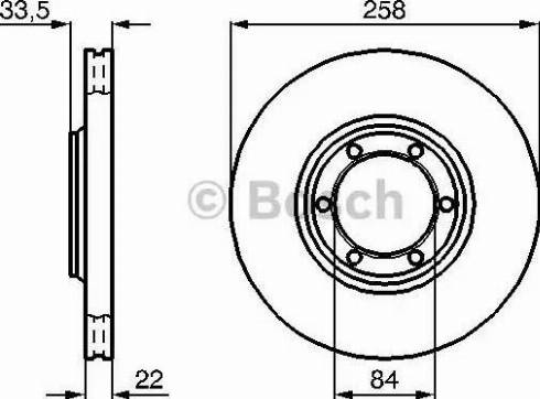 BOSCH 0 986 478 706 - Гальмівний диск autozip.com.ua