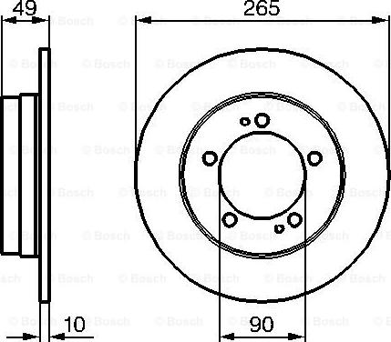 BOSCH 0 986 478 707 - Гальмівний диск autozip.com.ua